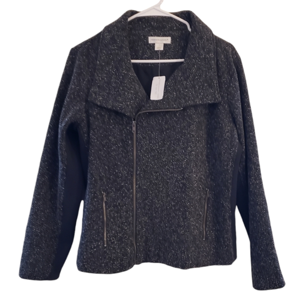 NWT Christopher & Banks Charcoal Gray Jacket